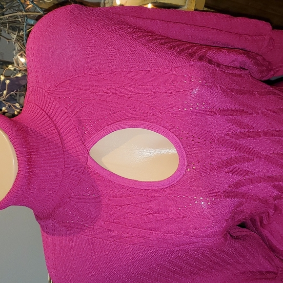 Bebe dolman turtleneck keyhole sweater M EUC - Picture 2 of 7